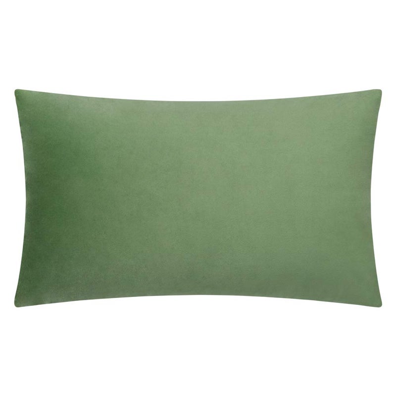 JWH 3D Flower Throw Pillow Cover Decorative Sunflower Accent Pillow Case Velvet Cushion Lumbar Floral Pillowcase for Home Bed Sofa Couch Chair 12x20 Inches Green - Image 2